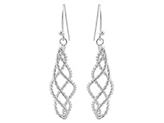 Sterling Silver Braided Leverbacks