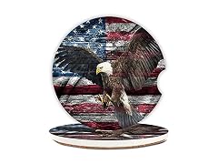 ZHIZHEND American Flag Eagle Spreads Its Wings No