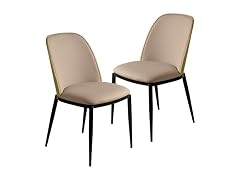LeisureMod TCNW18BG2 Tule Dining Chair Natural Wood