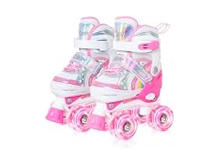 Nattork Adjustable Pink Roller Skates Size S