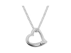 Dicksons Silver Plated Keep An Open Heart Necklace