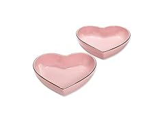 Paris Hilton 2-Piece Heart Dish Set,Pink