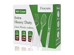 360 Ct Heavy Duty Plastic Silverware