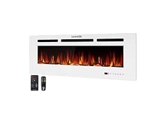 Pyle SereneLife 50 Inch Electric Fireplace