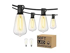 Brightever 50FT Outdoor String Lights