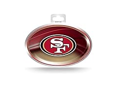 San Francisco 49ers Metallic Oval Sticker
