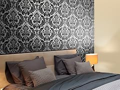 Heritage Damask Black Tiles