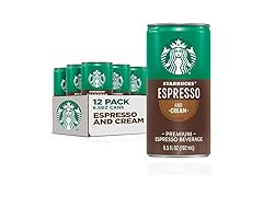 12PK Starbucks Espresso & Cream, 6.5 Fl Oz Cans