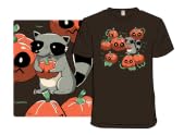 Stolen Pumpkin Halloween Raccoon