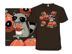Stolen Pumpkin Halloween Raccoon