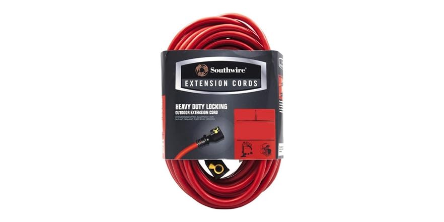 50Ft. 12/3 Locking Extension Cord
