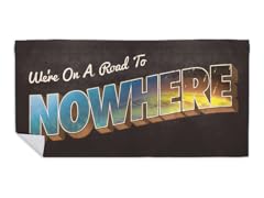 Road to Nowhere Beach Towel