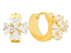 18k Gold Plated Huggie Earrings