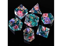 FugaCity DND 7 Piece Resin Dice