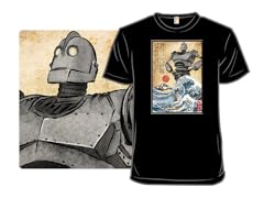 The Iron Giant in Japan woodblock
