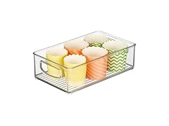 iDesign Stackable Pantry Bin with Handles