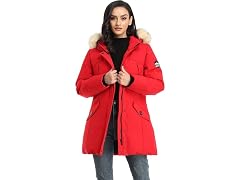 Puremsx Insulated Quilted Winter Puffer Jacket (S)