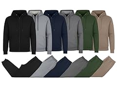 Mens Fleece-Lined Hoodie & Jogger Sets
