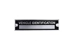 Blank Vehicle Identification Plate