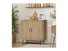 LuxenHome 35” MCM Accent Cabinet