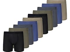 PUMA Men's 10 Pack Sport Mesh Boxer Briefs