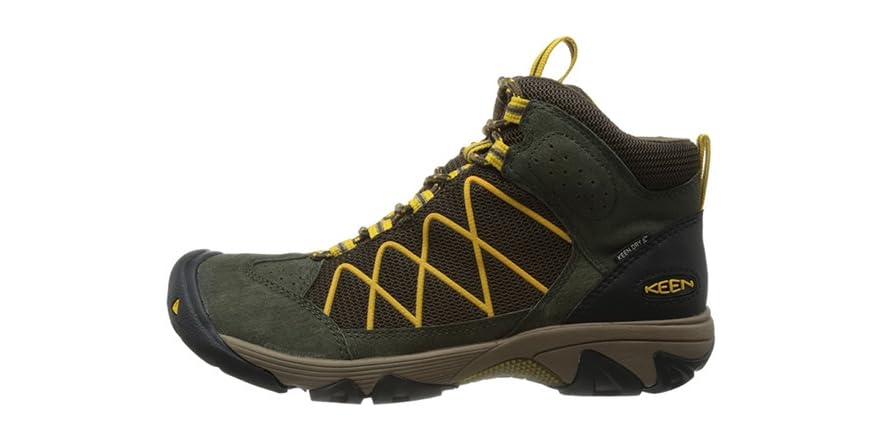 keen red hiking boots