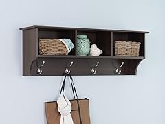 Espresso Entryway Shelf