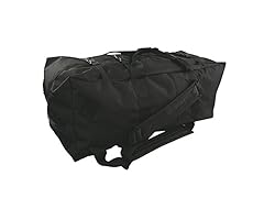 GI Spec 4-Strap Zipper Duffel, Black