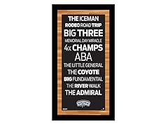 San Antonio Spurs 9.5" x 19" Sign