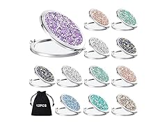 12-Pack Colorful Pocket Compact Mirrors