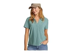 Eddie Bauer Men's (S) WR Departure SS Collar Dusty
