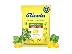 Ricola Sugar Free Lemon Mint Herbal Throat Drops