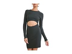 Forever 21 Women's (L) Ribbed Cutout Mini Dress Da
