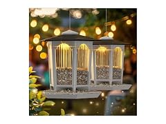 MrCrafts 2 Pack Solar Bird Feeders