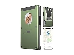 E-ink Air Wallet, Slim Wallet Built in Airtag Chip