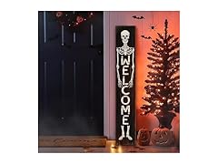 Halloween Skull Porch Sign