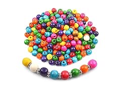 Jdesun Colorful Round Wood Beads
