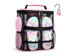 NOBLIGOAL Mesh Shower Caddy Bag Pink