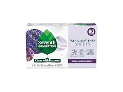 Seventh Generation Dryer Sheets Lavender 80 Sheets