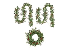 National Tree Company 9 ft. Pre-Lit First Traditions Holly