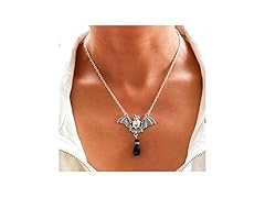 Yalice Gothic Bat Pendant Necklace