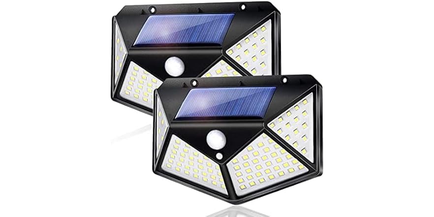 XYon 2 Pack Outdoor Solar Lights