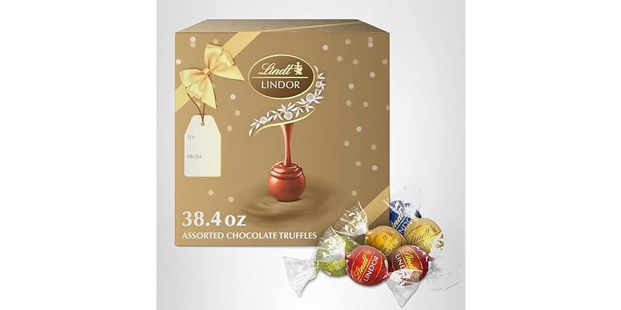 Lindor Box Back Lindt LINDOR Assorted Truffles Box 90ct