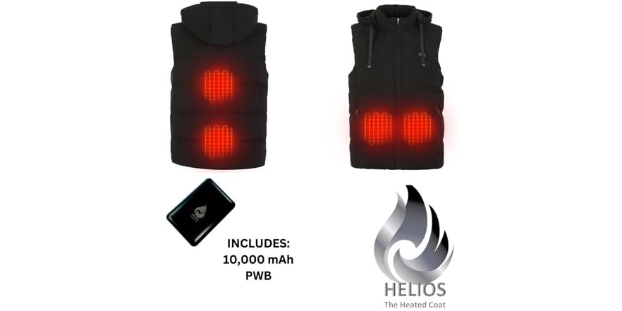 Helios Paffuto Heated Vest 10K MAH Power
