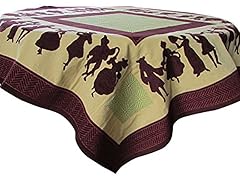 Corona Decor Siri French Woven Heavy Weave Table Cloth, 60-Inch