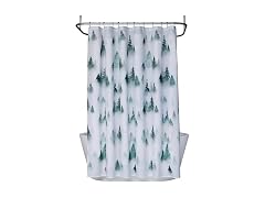 SKL Home Christmas Winter Pines Fabric Shower Curtain