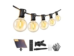 50FT Solar String Lights Outdoor with Remote