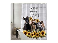 VeiVian Farm Animal Cow Shower Curtain