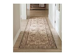 SONGMICS HOME Area Rug, 2x6 ft, Beige