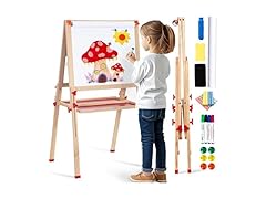 SketchNest Wooden Art Easel for Kids